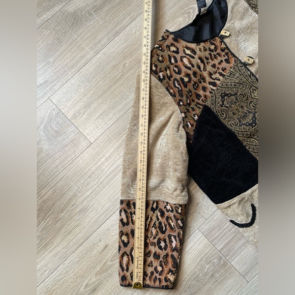 Indigo Moon women’s patchwork jacket 1X- leopard print, paisley - Picture 9 of 9